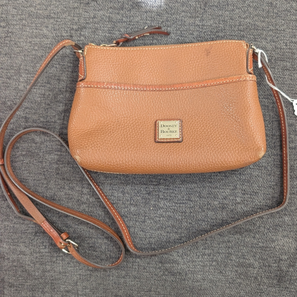 Dooney & Bourke Brown Leather Crossbody Bag